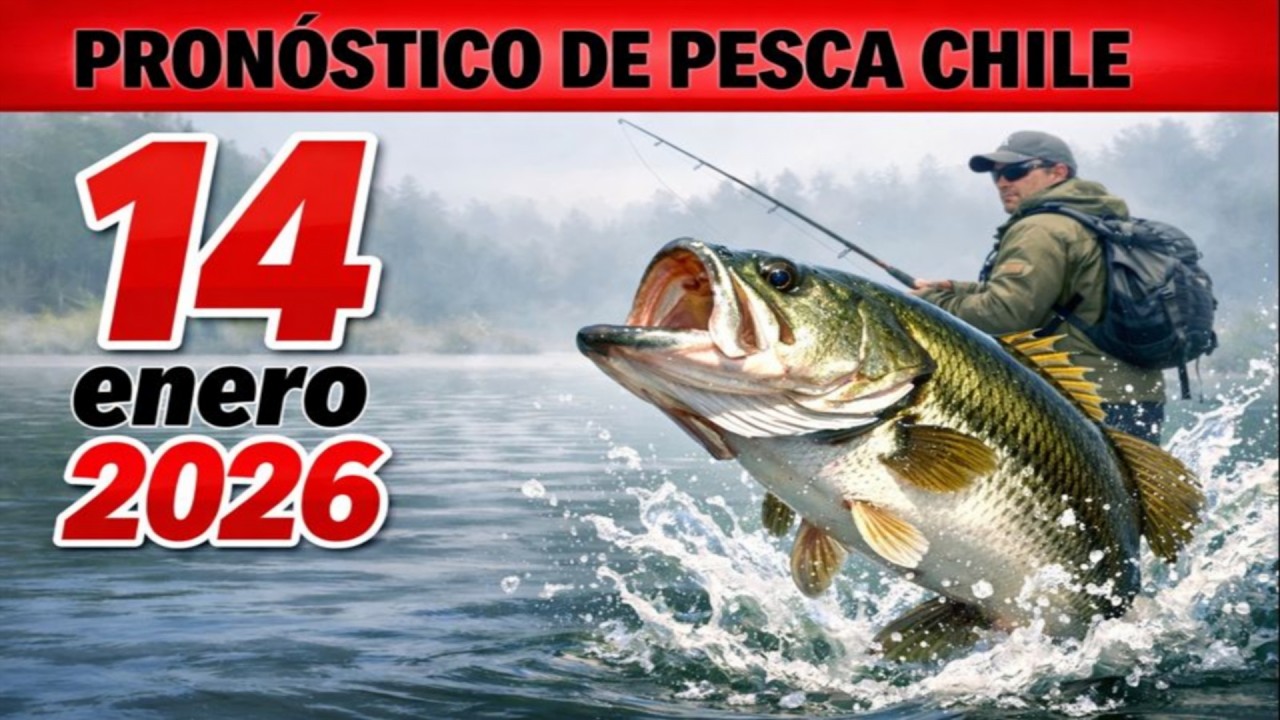 PROGNÓSTICO DE PESCA en Chile para el 14 de enero de 2026: ¡Agarra tu caña y a la aventura!