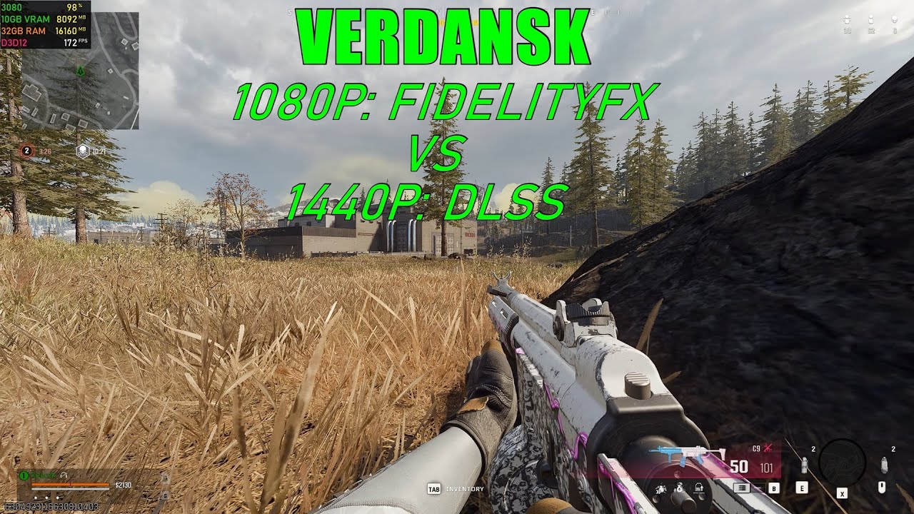 Warzone - Verdansk 2025: 1080P (FidelityFX) vs 1440P (DLSS)