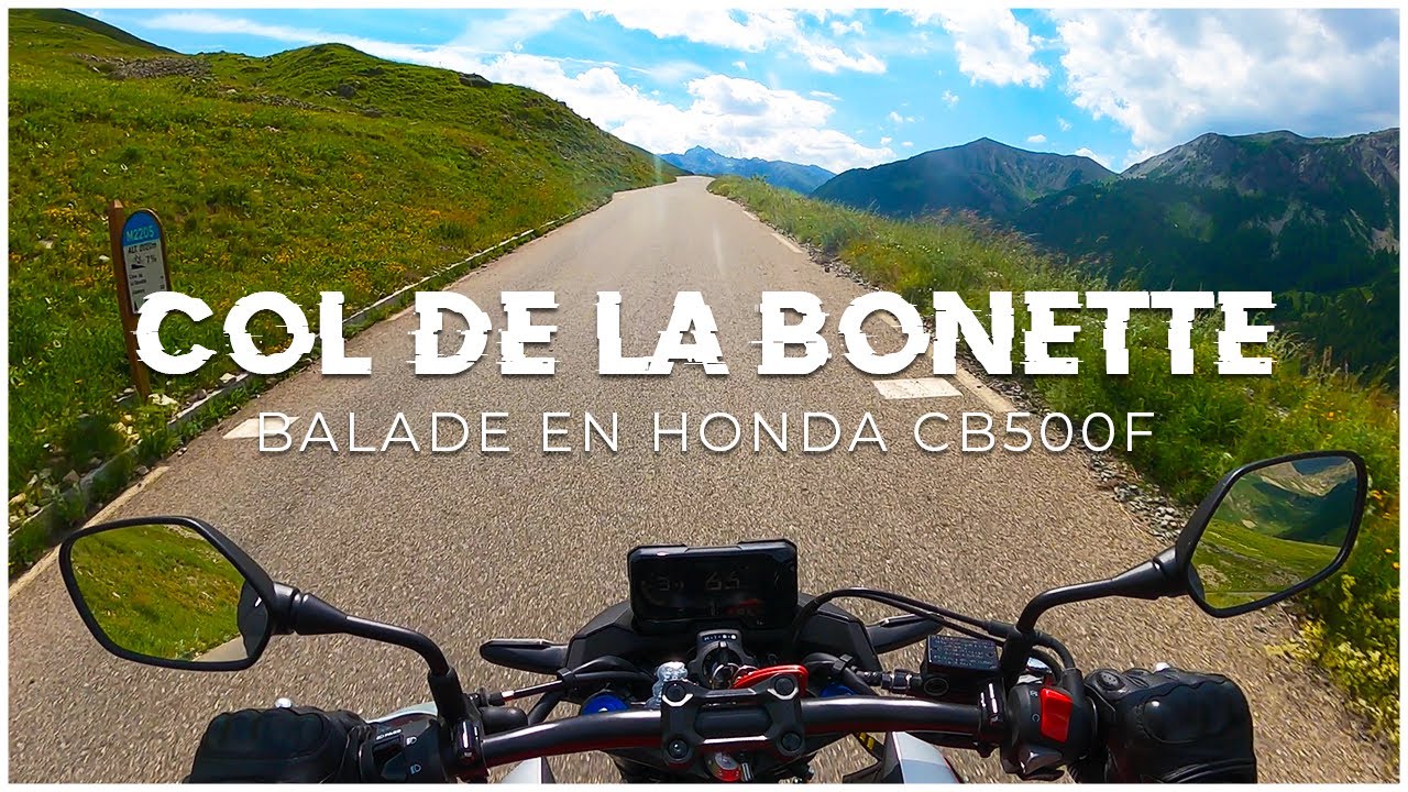 Vlog #4 : Balade sur la plus haute route d'Europe (Col de la Bonette) #Moto #Honda #PermisA2