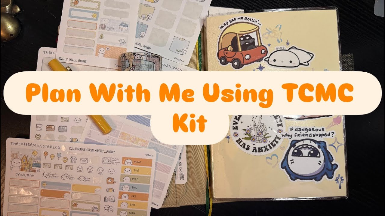 Plan With Me | Hobonichi Cousin | TCMC January Left Overs Kit