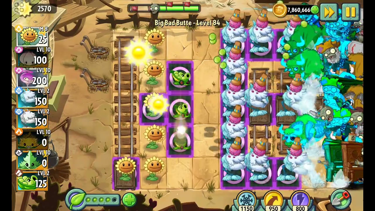 Plants Vs Zombies 2: Big Bad buttle уровень 84 #зомби #игры #plantsvszombies #pvz #jump