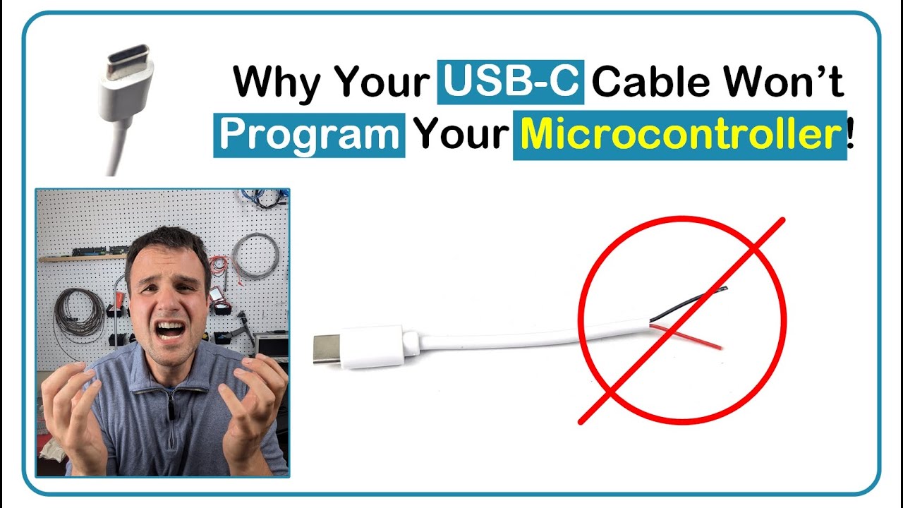 Почему ваш кабель USB-C не подходит для программирования микроконтроллера