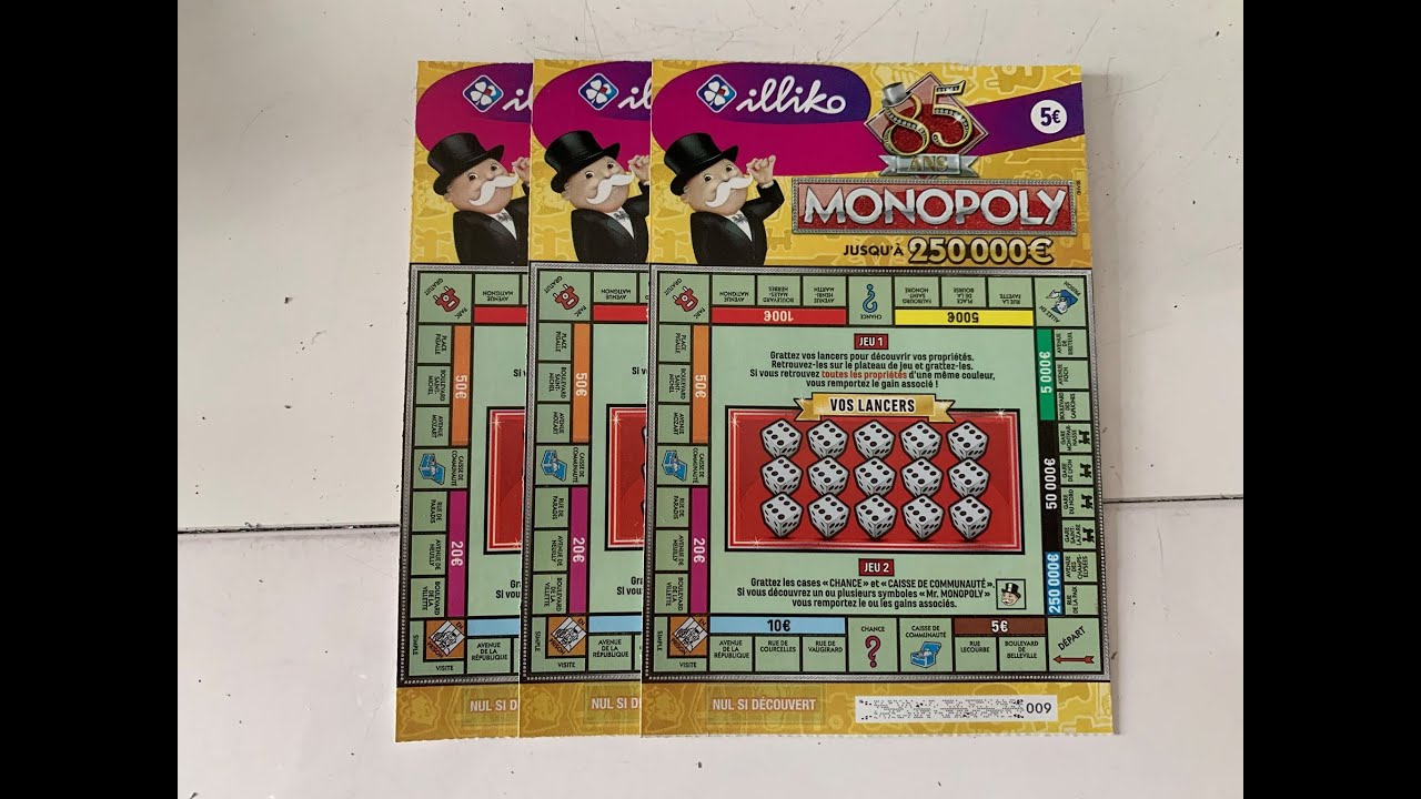 On découvre les nouveaux jeux à gratter de la FDJ : Le Monopoly !
