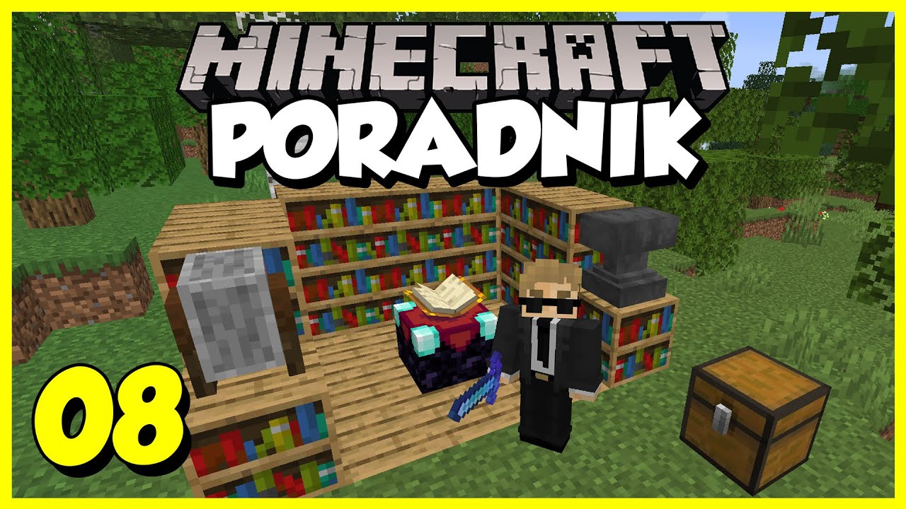 Minecraft Poradnik #008 - enchanting czyli zaklinanie | Minecraft 1.16 Survival