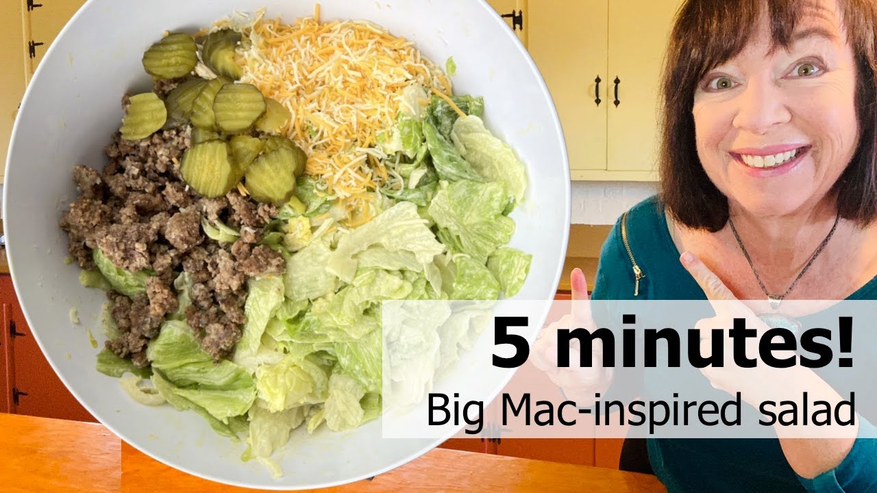 "Big Mac" Salad! Ridiculously Big in 5 Minutes!