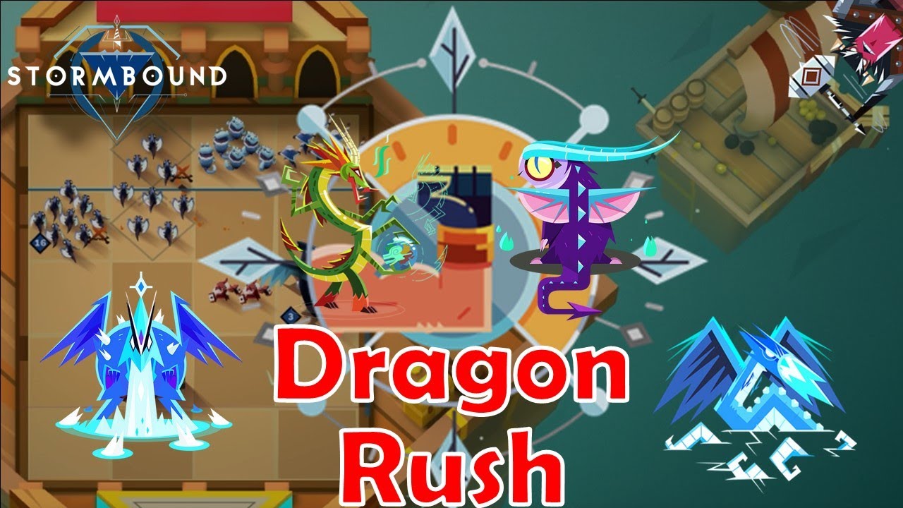 #11 Climbing the ladder with winter dragon rush! | Stormbound match in Heroes League