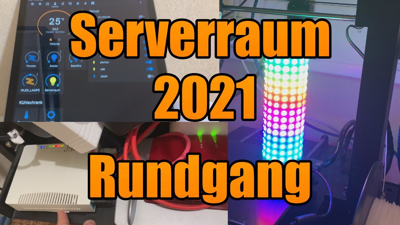 Der Serverraum ist FERTIG ... und hat RGB ✨🤩 | Tour / Rundgang