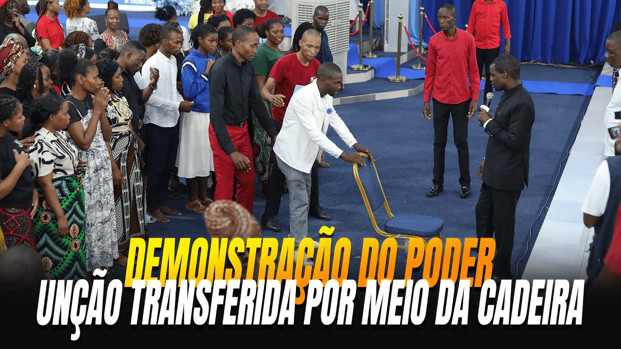 Demonstração do Poder: Unção transferida por meio da cadeira || Apóstolo Onório Cutane