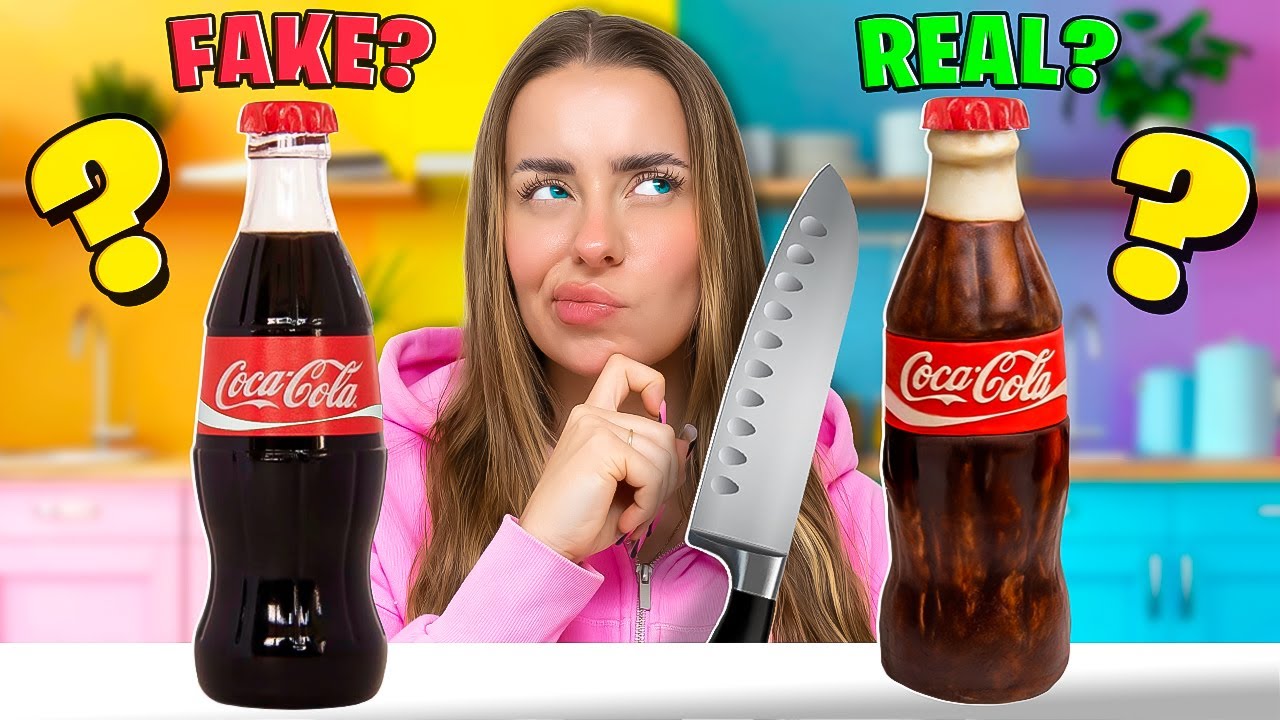 Zgadnij REAL or FAKE jedzenie challenge!