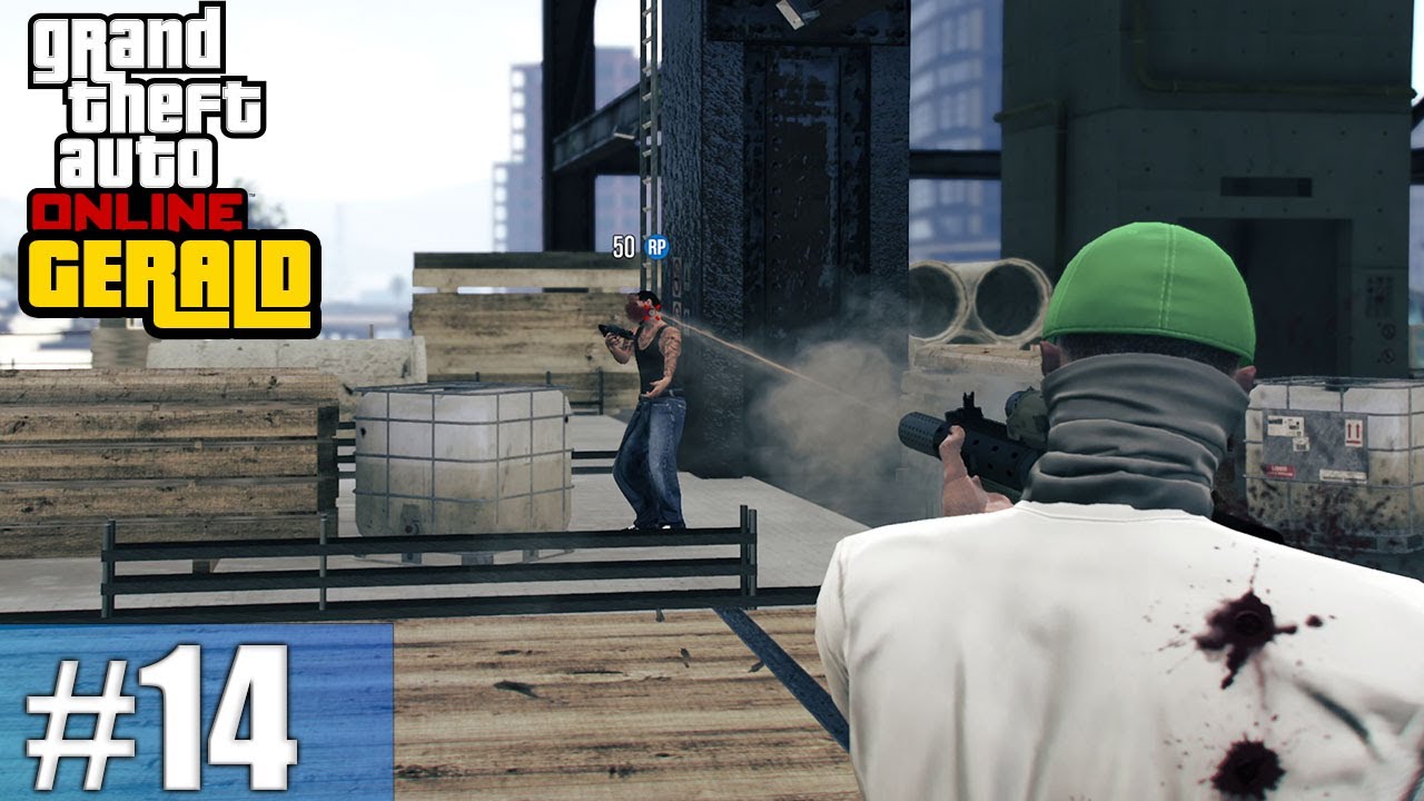 GTA Online Джеральд: (Последнее прохождение) Плохие роты №14 - Городская война (Кооператив) | Кам...