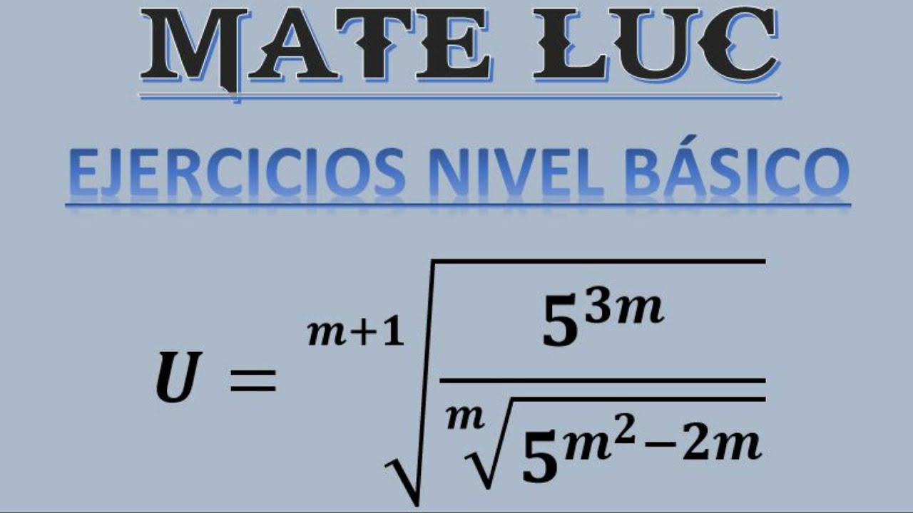 Teoría de exponentes - Ejercicios Nivel Básico 6