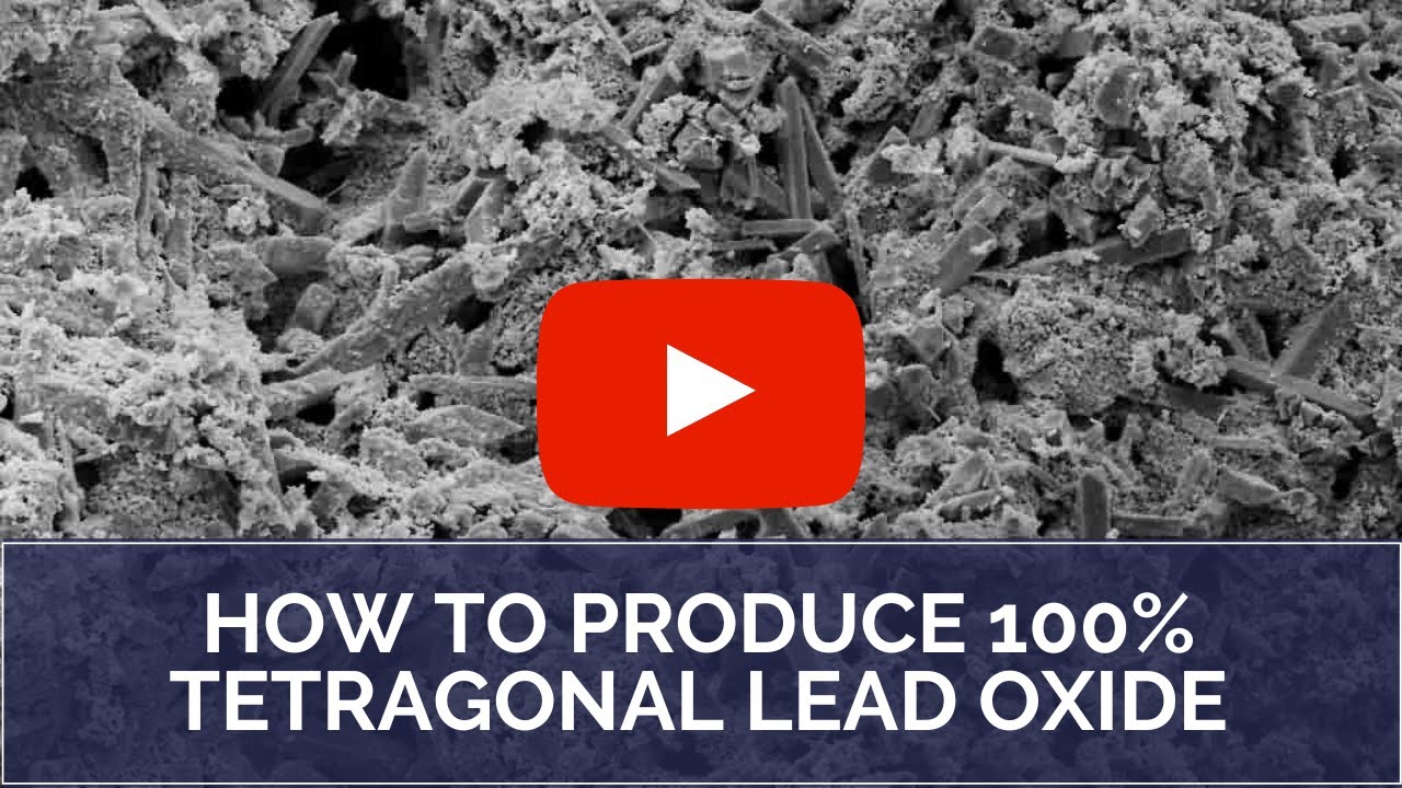[MOP BALL MILL]: How to produce 100% Tetragonal Lead Oxide