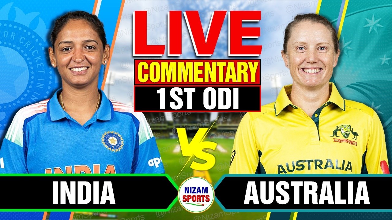 🔴Live: India Women vs Australia Women | 1st ODI | Live Cricket Score & Commentary