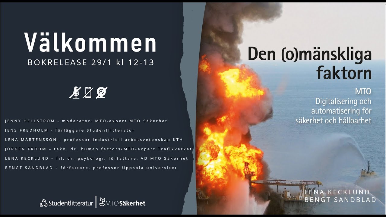 Webbinarium Den (o)mänskliga faktorn - bokrelease 29 januari 2021