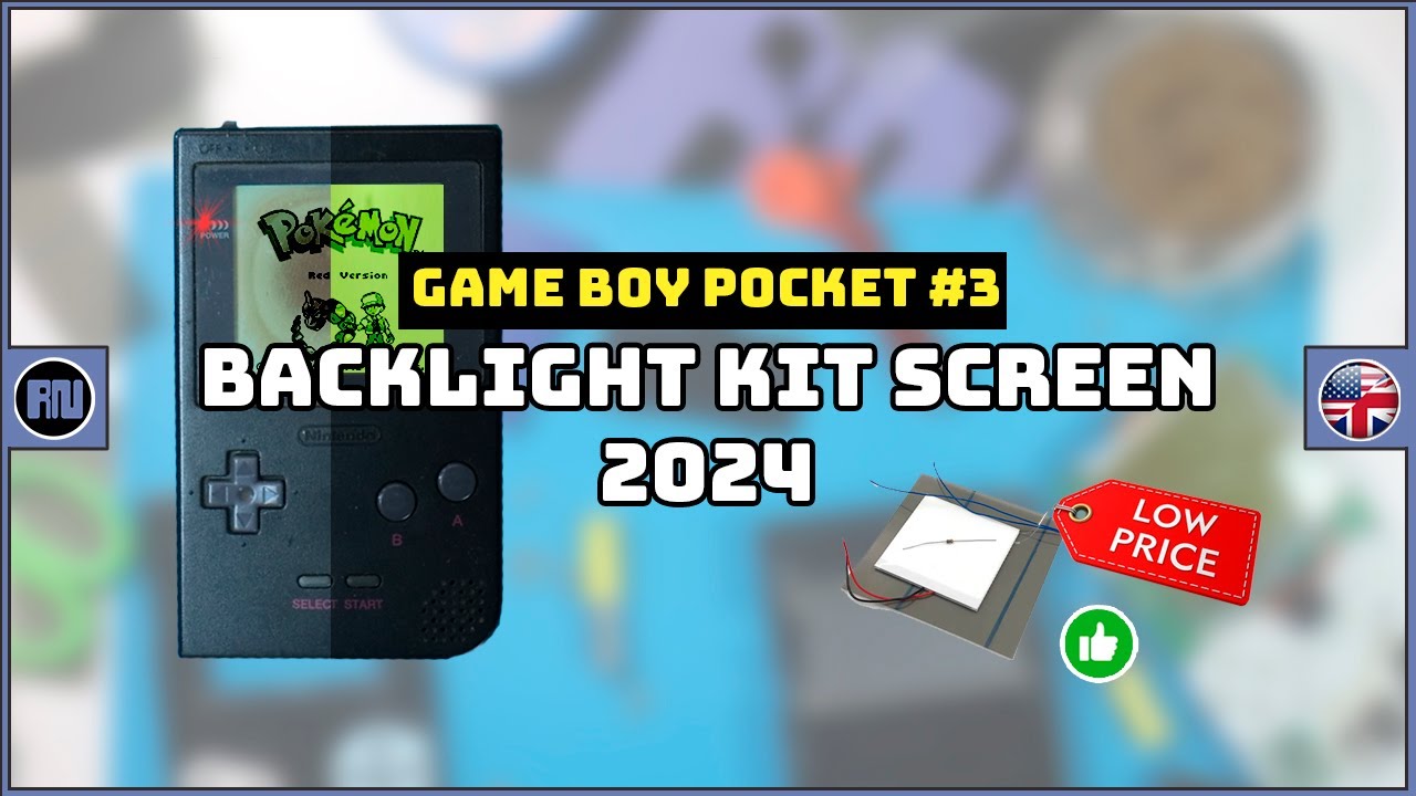 Game Boy Pocket #3 - Install Backlight Kit Screen 2024 (cheap)
