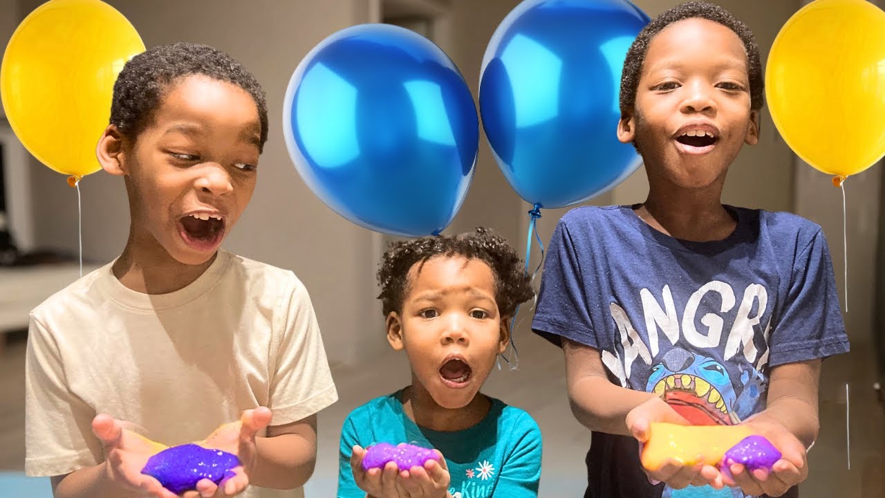 PART 2 | PUTTING COLORFUL SLIME IN BALLOONS