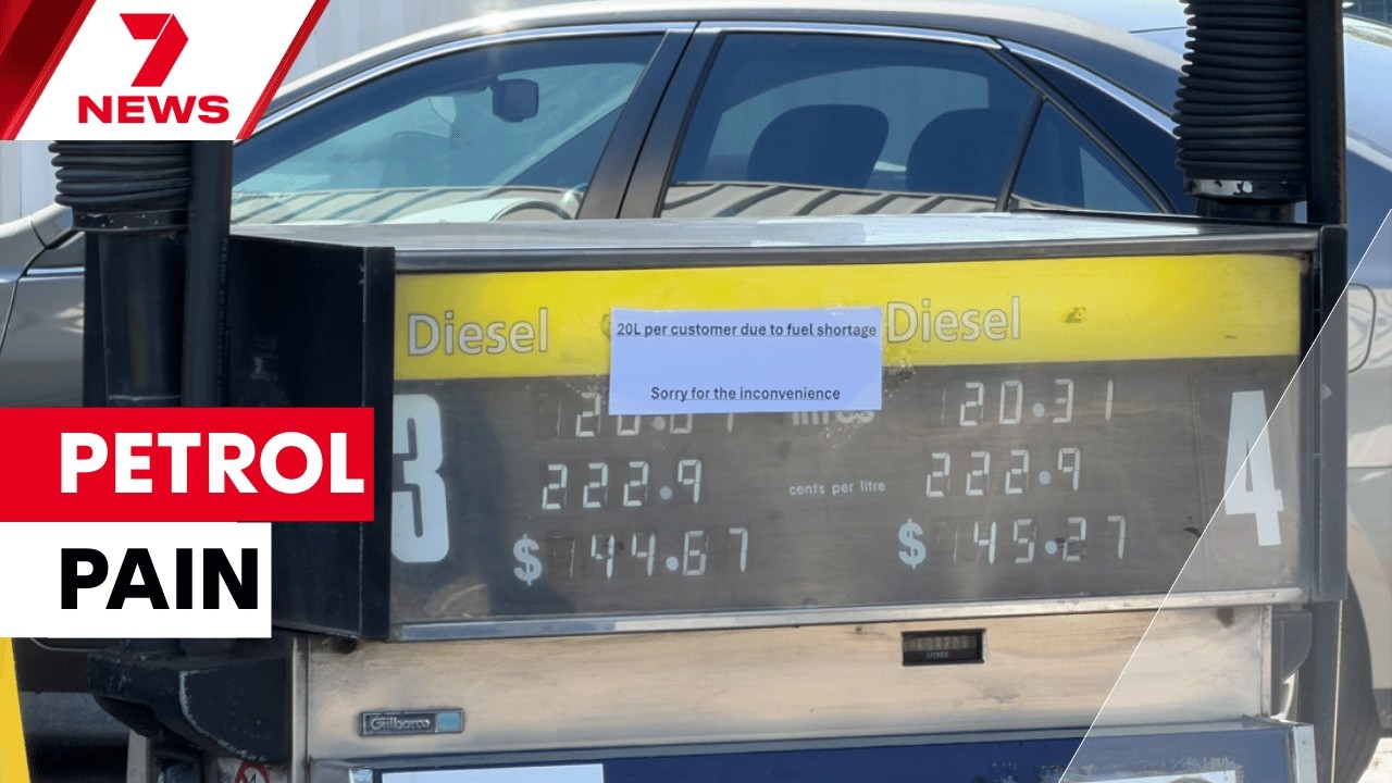 Fuel rationing begins in South Australia as some outlets run dry | 7NEWS