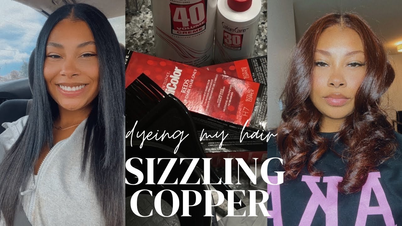 DYEING MY HAIR SIZZLING COPPER W| L’OREAL HIGH COLOR
