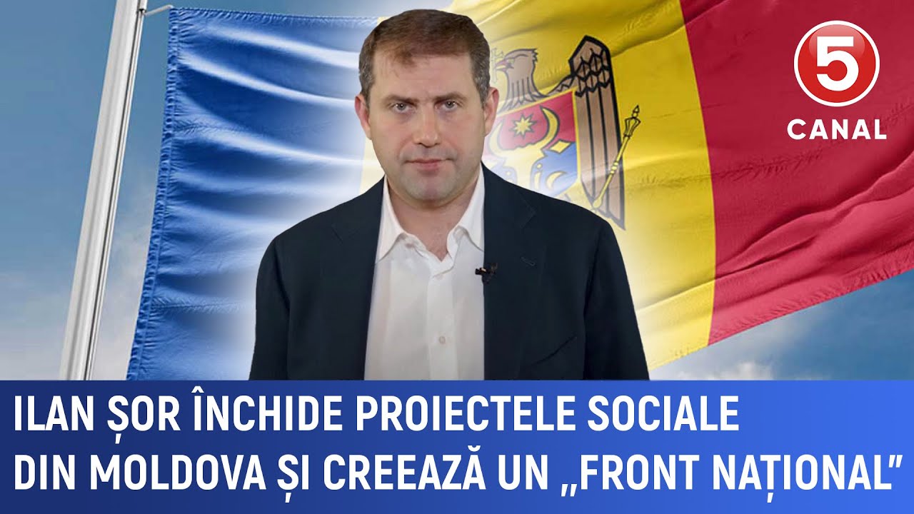 Ilan Șor &icirc;nchide proiectele sociale din Moldova și creează un &bdquo;Front Național&rdquo;