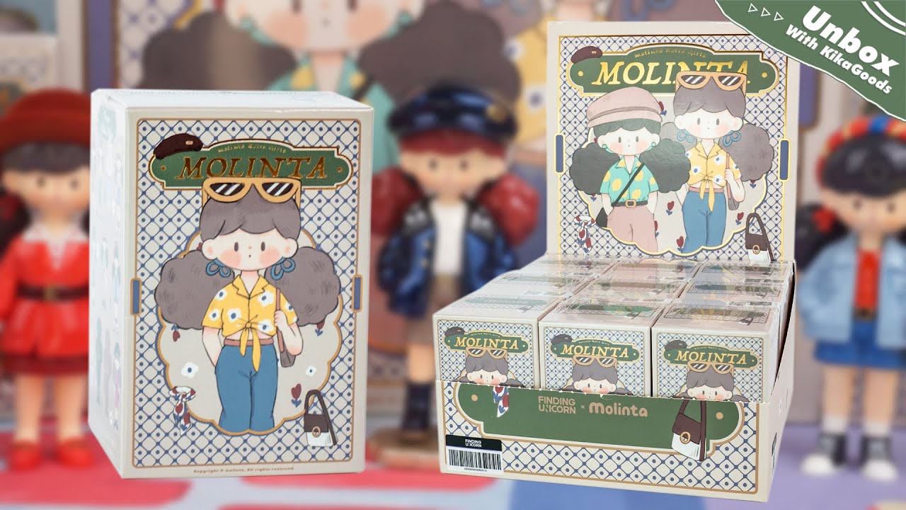 Unbox Molinta Retro Girls Series Blind Box#unboxing #cute #toys #kawaii #doll #figure #blindbox