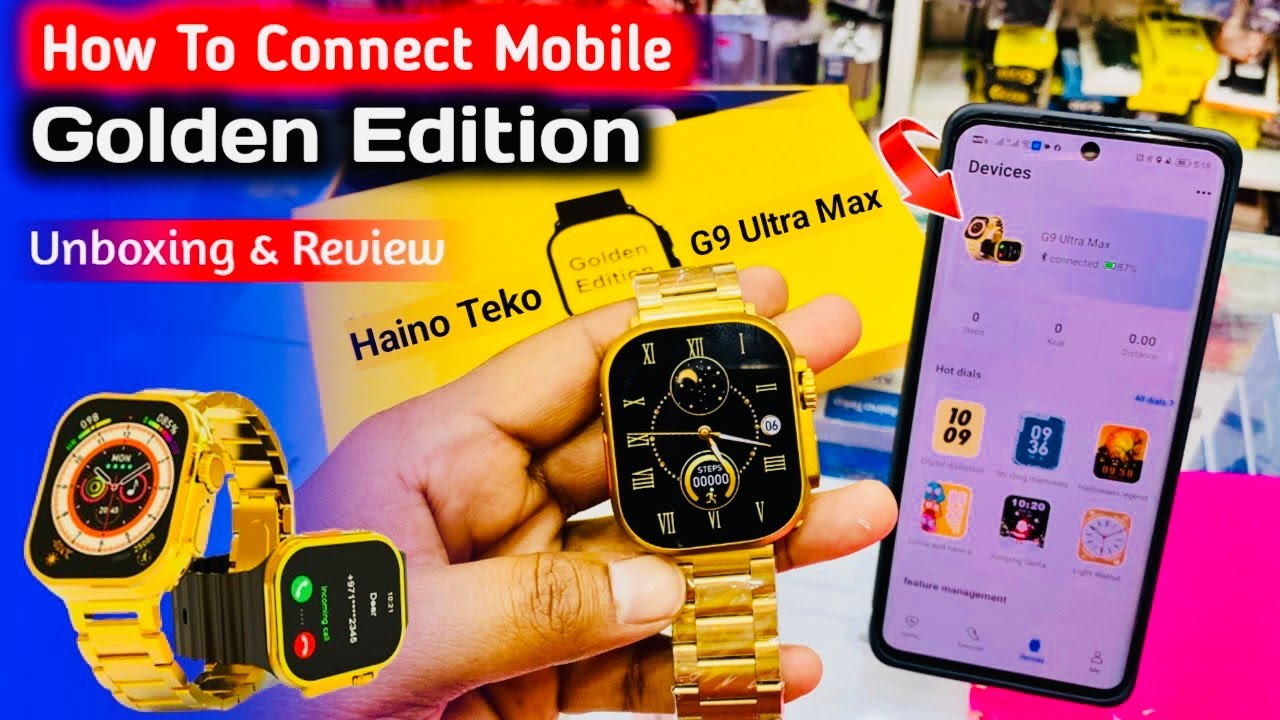 নতুন ডিজাইনে Haino Teko Golden Edition G9 Ultra Max / Big Display / How to connect mobile / Bangla