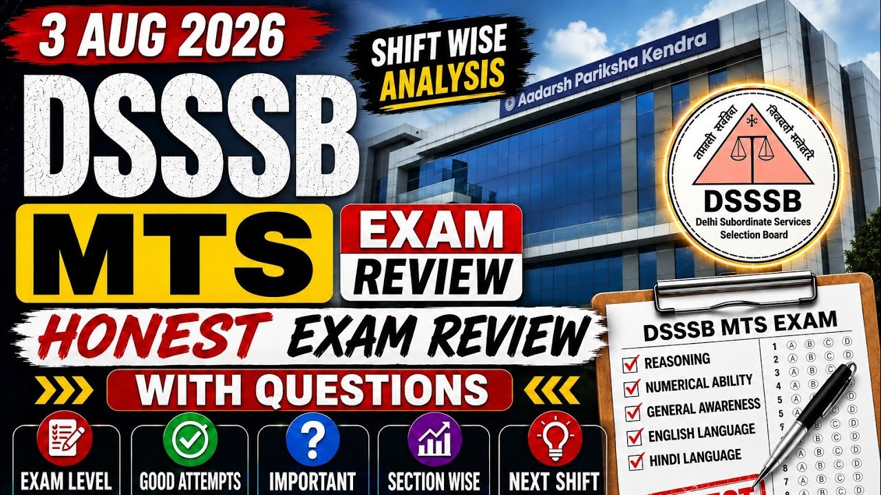 DSSSB MTS EXAM REVIEW 803/25 #dsssbexamreview
