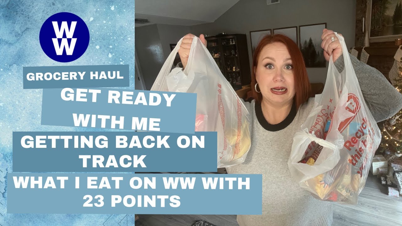 Back on track with WW. Full day of eating 23 points. Get ready with me 💜