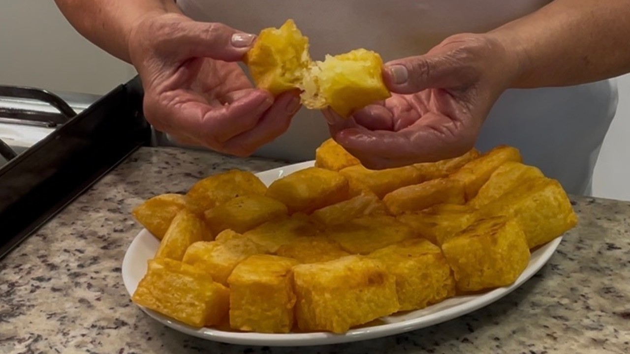 Mandioca Cremosa Frita | Delícias da Eleni