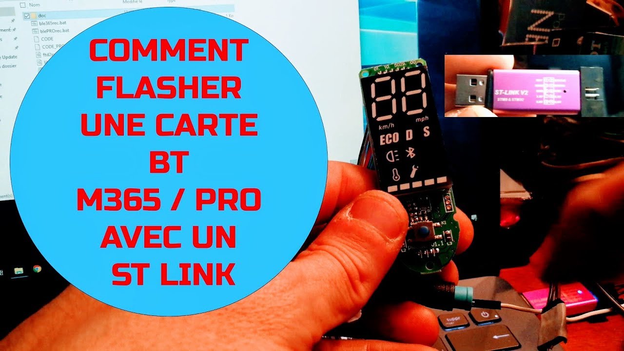 ST-link: Flash carte Bluetooth M365 / Pro - ble 090