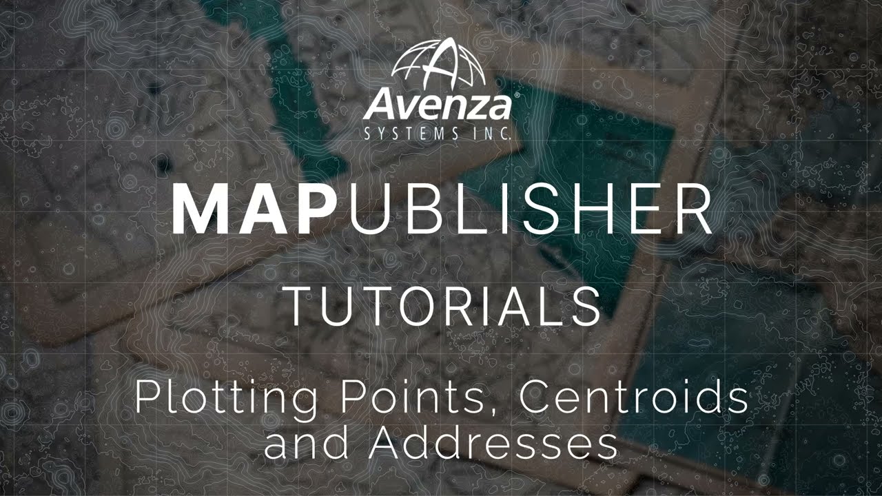 Plotting Points, Centroids and Addresses | MAPublisher Tutorials