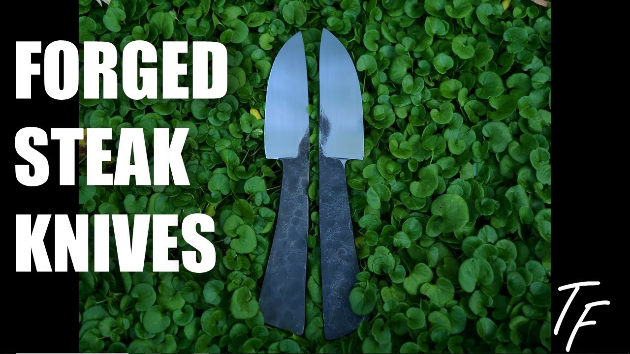 Knifemaking - Forging a set of steak knives.