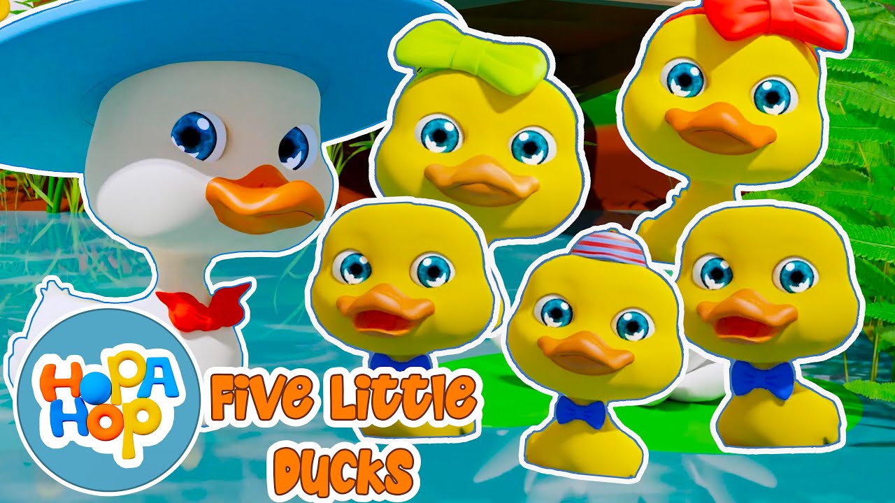 Five Little Ducks Song  - Song for Kids - HopaHop - Nursery Rhymes