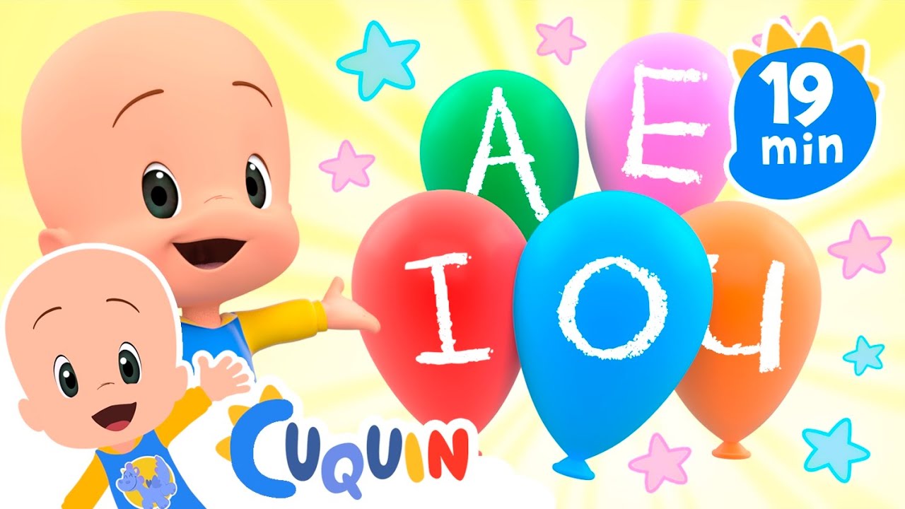 Globos llenos de vocales | Colitas ayuda a Mamá Gata y más vídeos de Cuquín
