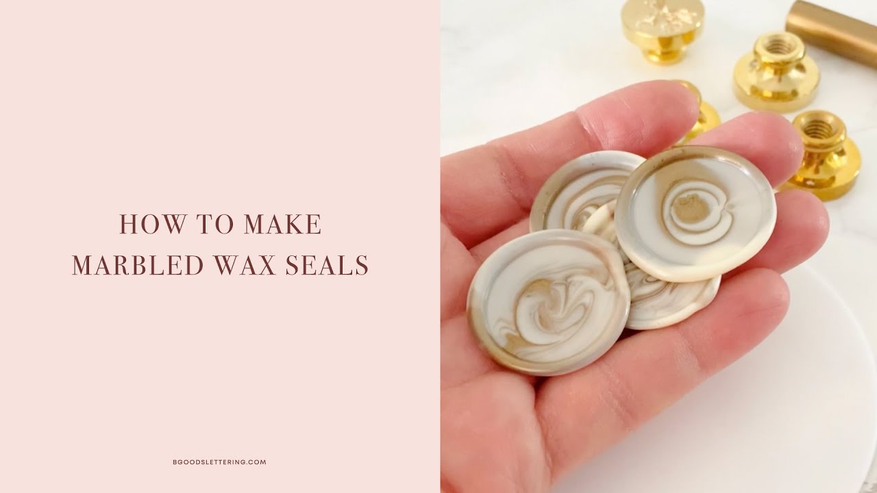How to make marbled wax seals