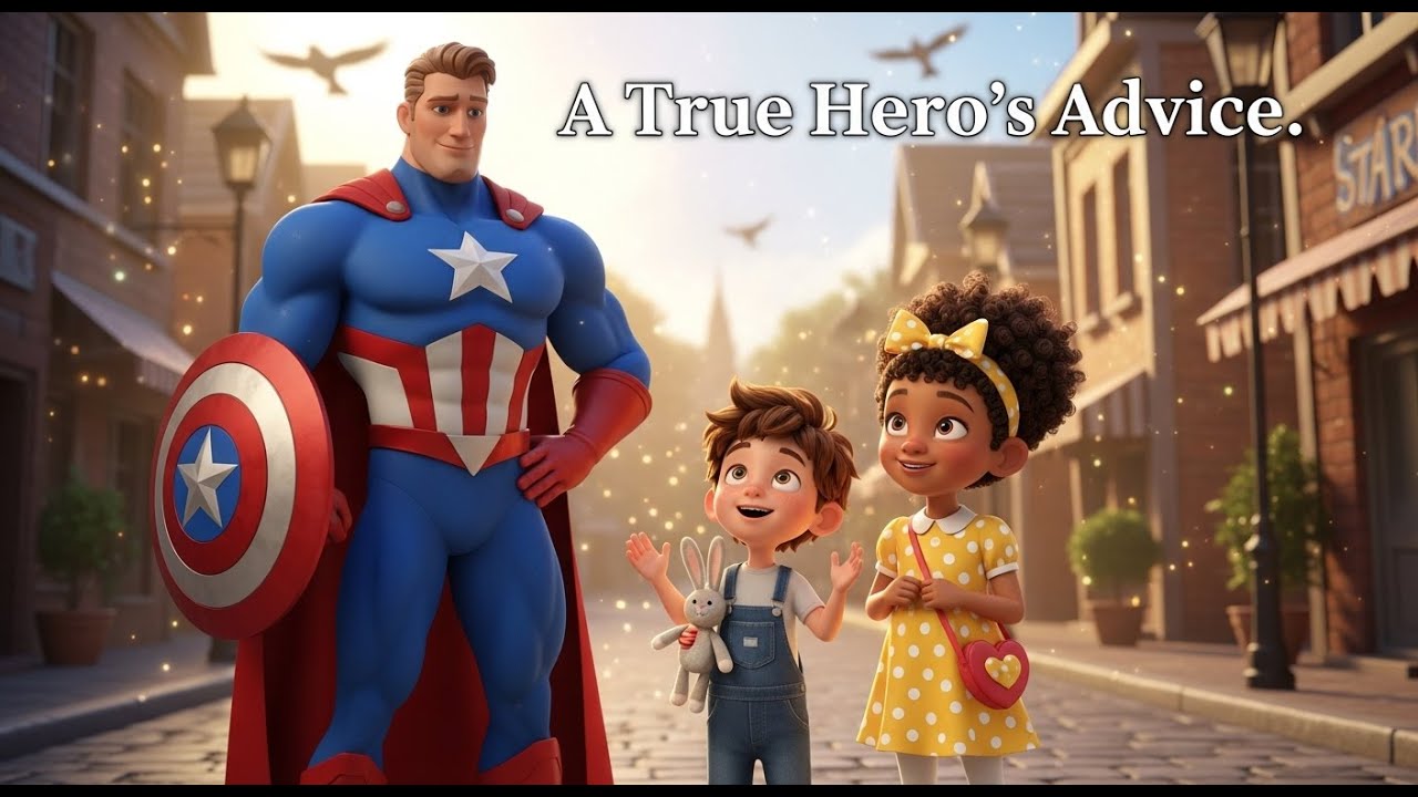 A Hero’s Visit in Starbell | Captain America Meets the Kids 🛡️✨