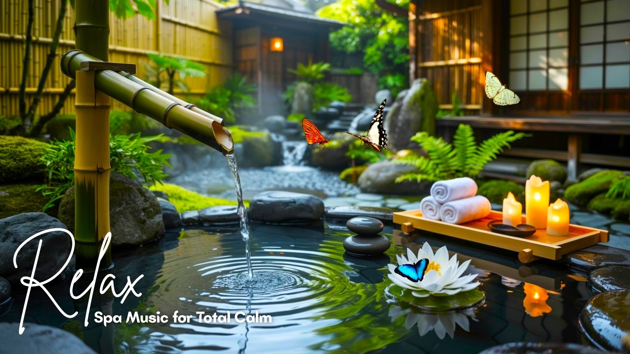 Ultimate Zen Spa Music 🌺 | Haru no Iyashi (春の癒し) – Soft Piano & Crystal Water