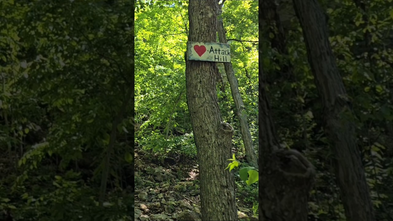 Heart attack hill is the only way out... 🥾 
