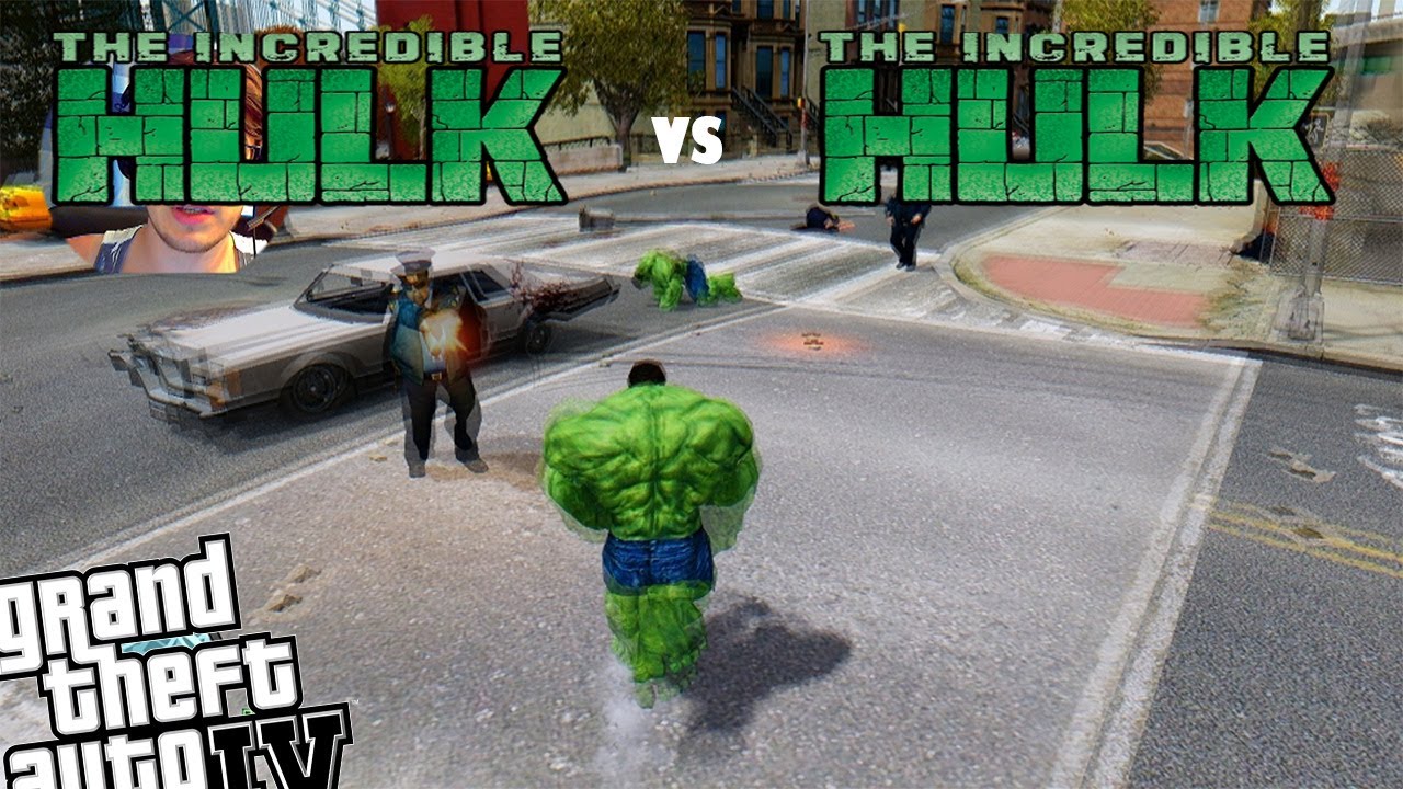 GTA 4 Green Hulk Mod - Incredible Hulk vs Incredible Hulk New Mods Installed (+Webcam)