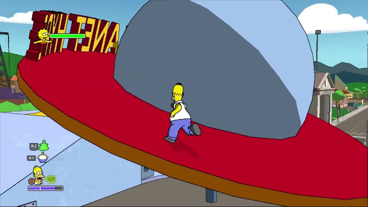The Simpsons Game - 17 - Springfield - Duff Cap Locations (US PS3 Version)