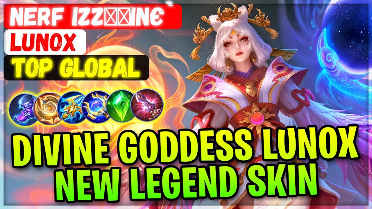 Divine Goddess Lunox, New Legend Skin Gameplay [ Top Global Lunox ] Nerf IzzყƖινє` - Mobile Legends