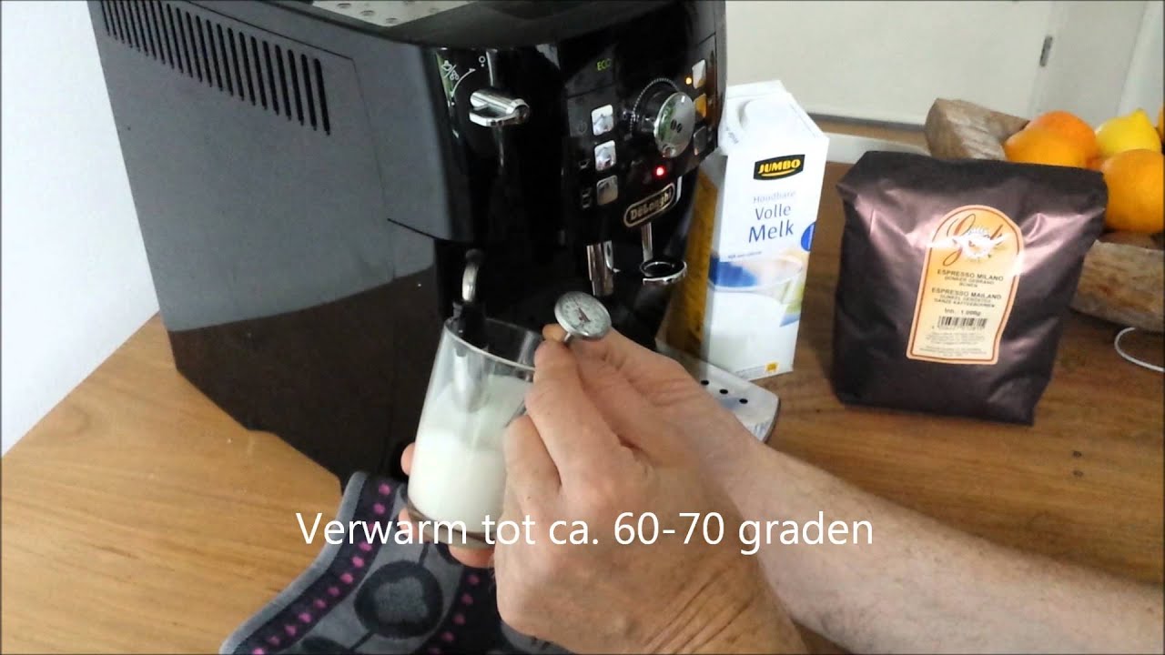 Cappuccino maken met Delonghi Magnifica S Ecam 22.110