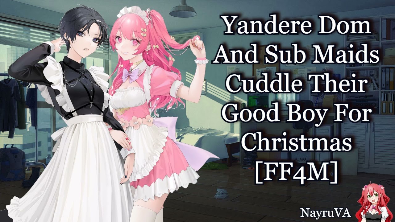 [FF4M]Yandere Dom and Sub Maids Cuddle Their Good Boy For Christmas (Ft.Sailor☆Star Ch.)