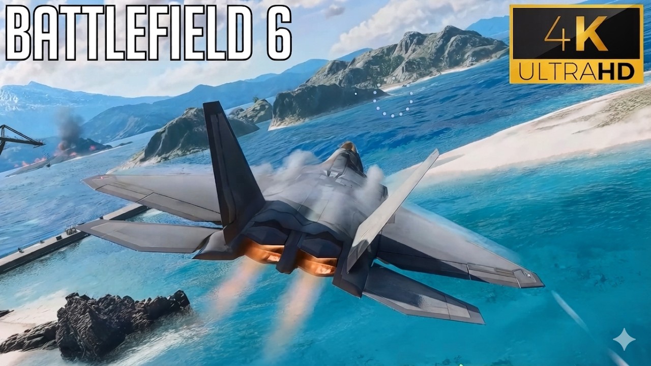 Battlefield 6 - F22 Raptor Jet Gameplay [4K OVERKILL]