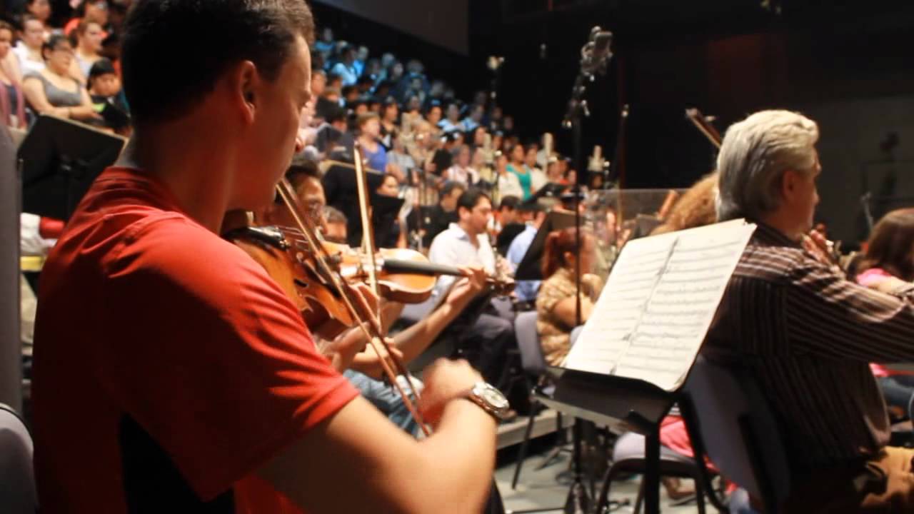ensayo 9na Sinfonía de Beethoven con la Filarmónica de Querétaro