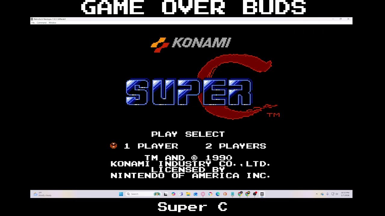 Game Over Buds: Super C