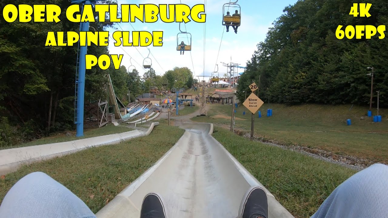 Alpine Slide at Ober Gatlinburg POV In 4K!
