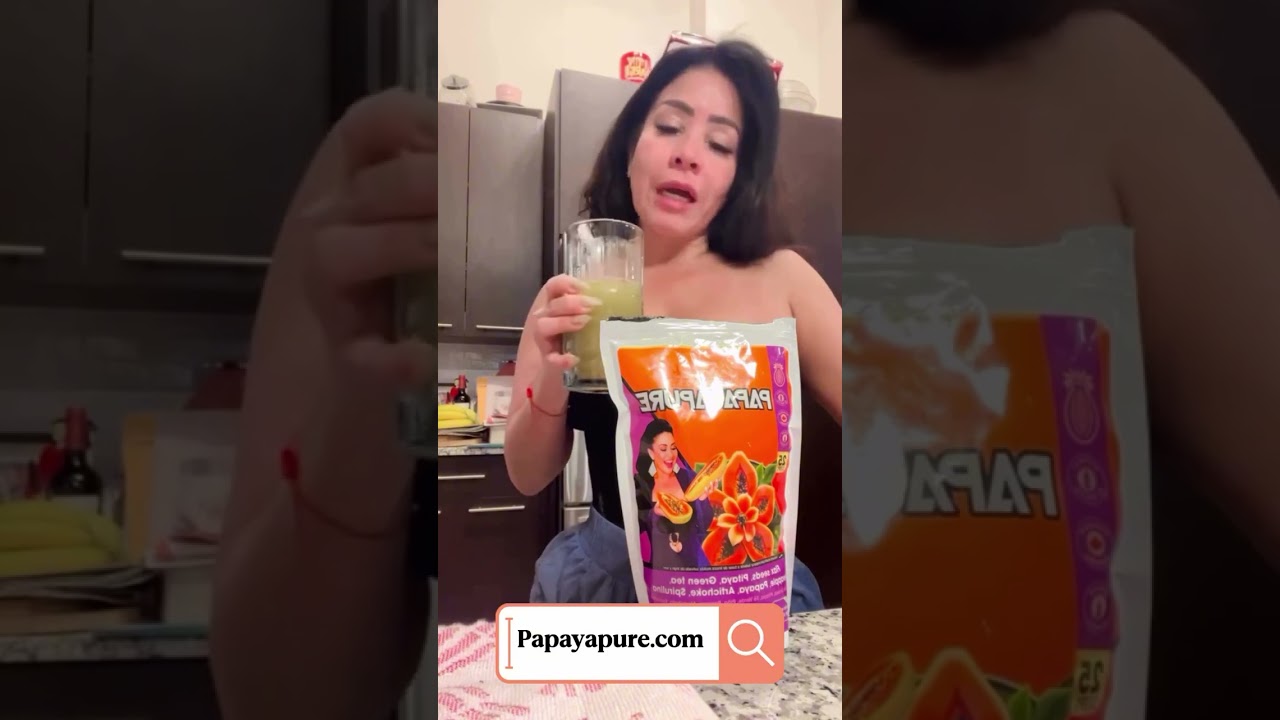 Papaya Pure me ayuda a digerir, descansar y sentirme ligera. 