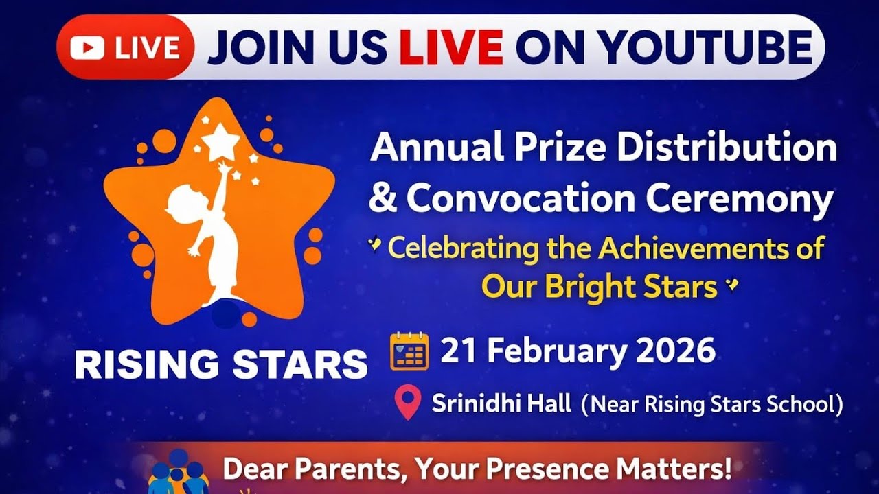 PRIZE DISTRIBUTION & CONVOCATION PRE PRIMARY RISING STARS SCHOOL ,ALANDI is live