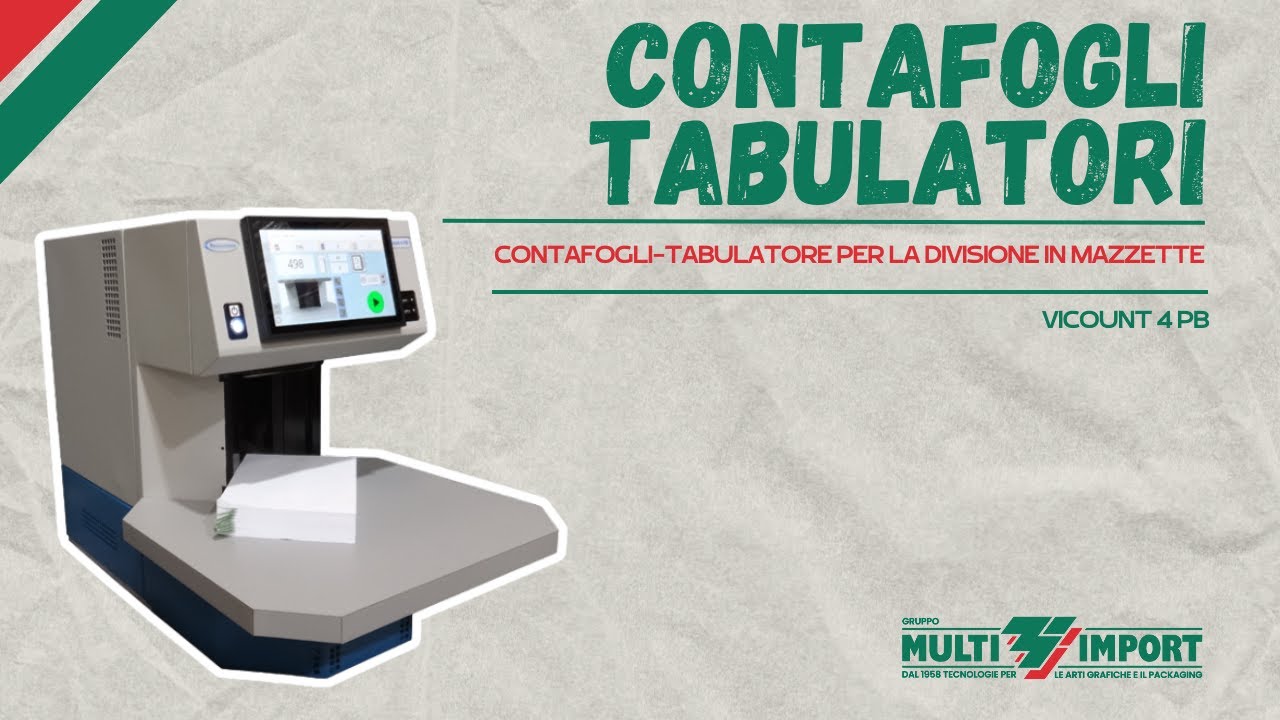 VICOUNT 4 PB | Contafogli-tabulatore per la divisione in mazzette