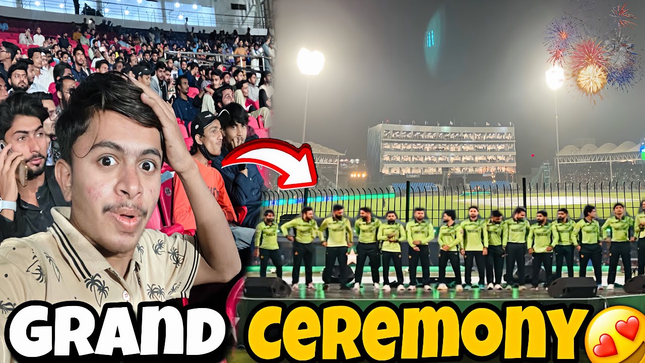 Champions Trophy Ceremony 😍National Bank Stadium |Grand Opening |Light Show|Karachi National Stadium